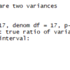 【統計学】等分散の検定（RとPython）