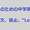 大人のための中学英語学び直しブログ講座＃13