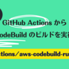 GitHub Actions から AWS CodeBuild のビルドを実行できる「aws-actions/aws-codebuild-run-build」