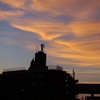 昨日の夕日