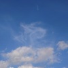 青い空の下で