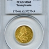 トランシルバニア1732年 カール6世 ダカット金貨PCGS MS62