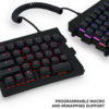 Mistel MD600 Alpha RGB BT Black/Transparent｜分離合体可能なアリス配列キーボード