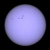 「太陽(白色光)」の撮影　2022年4月22日(機材：ミニボーグ54(AC)、E-PL6、ポラリエ)