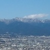 愛鷹山に雪が積もって綺麗です