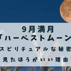 9月の満月「ハーベストムーン」はいつ？今回は絶対に見るべき中秋の名月‼名前の由来とスピリチュアル効果も解説