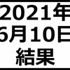 2021年6月10日結果　ALBERTありがとう