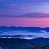 奈良・山添村 - 神野山から望む、東雲の伊賀の町