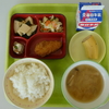 今日のメニュー＆部活体験の様子