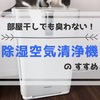 【愛用歴9年】部屋干しでも無臭！年中快適な除加湿空気清浄機のすすめ