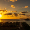 角島大橋で夕日だけを切取る！　　