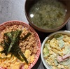 【本日の晩ごはん】レコルトでみそ汁＆二色丼