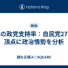 日本の政党支持率：自民党27％を頂点に政治情勢を分析