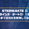 STEINS;GATE 0（シュタインズ・ゲート0）1話感想！ここまでの流れを整理してみた！