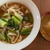 小松菜と鶏肉の煮込みうどん