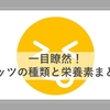 ナッツの種類と栄養素をまとめてみた！