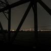 夜の赤川仮橋へ　その２