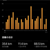 1月の月間走行距離