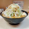京成大久保の二郎で味噌ラーメンをニンニクアブラで食べました。