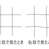 右目だけ直線が曲がって見える