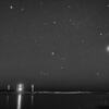 2020年4月24日の「冬の大三角形とオリオン座と金星」