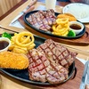 港北区樽町・ビッグヨーサン綱島樽町店の「43ステーキバーグー」で本格ジャンボステーキ２３０ｇ