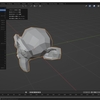 Blenderでメッシュオブジェクトの原点を[原点を設定]機能を使って修正する