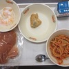 今日の給食　５・６年生会食の様子