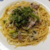 大葉と豚バラのスパゲティ