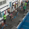 Competencia de natación 