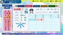 【パワプロ2024・再現】山本 晃大（日本ハム・育成選手）