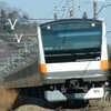 中央快速線のE233系電車にトイレ付き車両が運転されますね