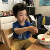 うたちゃん日記♪2019/7/3♪日ごと、おねんね前におゆうぎの練習するチビ恐竜ドラえもんのうた
