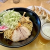 【今週のラーメン４９９７】油ソバ専門店 一平ソバ（東京・小金井市梶野町）一平ソバ ＋ 刻みネギ ＋ 生卵 ＋ぎょうざ ＋ アサヒスーパードライ 中瓶