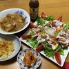 豚しゃぶサラダ☆蕪のエビあんかけ