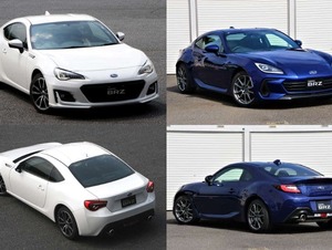 スバルBRZ新旧比較【9年振りのフルモデルチェンジで劇的な進化】