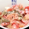サーモンとザーサイのクリームチーズ和え