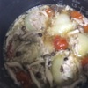 ゴロゴロ玉ねぎの肉詰めスープ