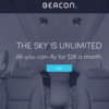 月額2000ドルでプレミアムなサービス付きの飛行機が乗り放題になる「BEACON」