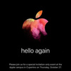 Apple公式：新製品発表イベントを10月28日午前2時開催　新型Macを想起させる「hello again」