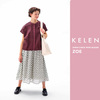 オシャレだけじゃダメ。＋涼しさ。夏の KELEN  シアーチェックワイドブラウス ZOE