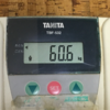 今朝の体重