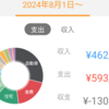 2024年8月分の家計簿公開！！