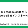 M1 Macにasdfからaws-cliをインストール