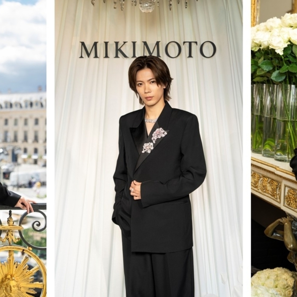 神宮寺勇太、ミキモトの新作ジュエリーを纏う！パリ・オートクチュールに登場