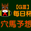 【GⅢ】毎日杯 結果