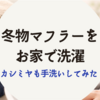 冬物マフラーをおうちで洗濯｜カシミヤも手洗いしてみました