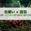 【害虫対策】虫嫌いが園芸・家庭菜園を楽しむための捕殺3種の神器