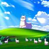 AIと共創：Windows XP風の風景にアルパカを描く