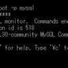 コマンドでMySQL